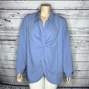 Soft Surroundings NWT Size 3X English Manor Versa Pullover Shirt Top